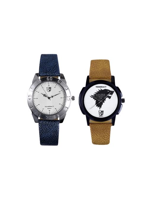 tesseract white dial & game of thrones dial men's analogue watches (sblofw035+ubrwgt061) - 15366468 - Very Small Image - 1