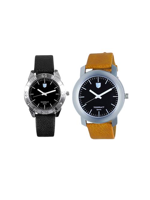 tesseract black dial men's analogue watches (sbb037+sbrgb069) - 15366490 - Very Small Image - 1