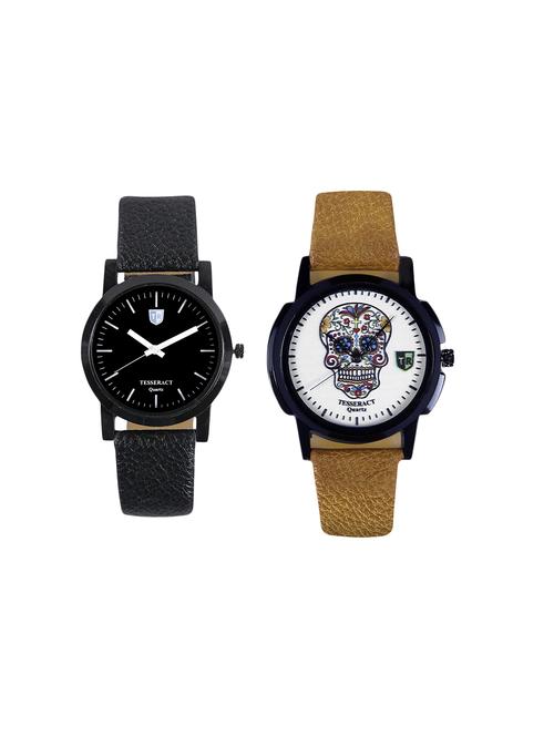 tesseract white skull face dial men's analogue watches (sbb039+ubrcfs059) - 15366502 - Very Small Image - 1