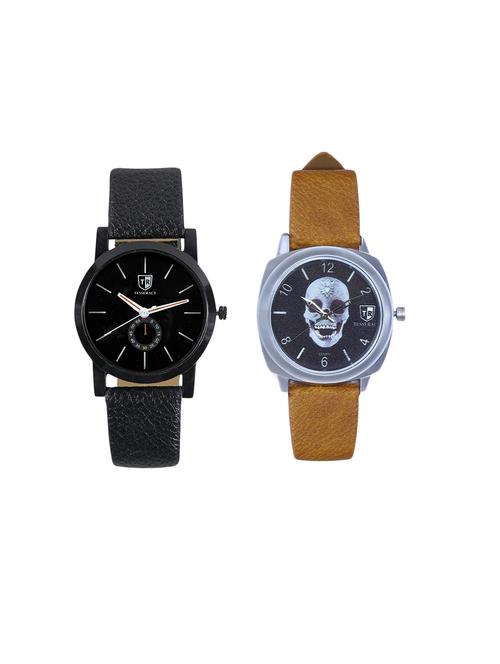 tesseract black skull face dial men's analogue watches (sbb041+ubrss049) - 15366513 - Very Small Image - 1