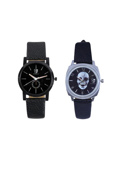 tesseract black skull face dial men's analogue watches (sbb041+ubss053) - 15366515 - Very Small Image - 1