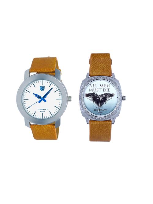tesseract white dial & game of thrones dial men's analogue watches (sbrw043+ubrgt051) - 15366529 - Very Small Image - 1
