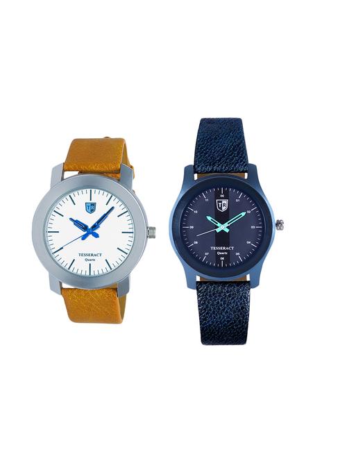 tesseract white & black dial men's analogue watches (sbrw043+sblb065) - 15366536 - Very Small Image - 1