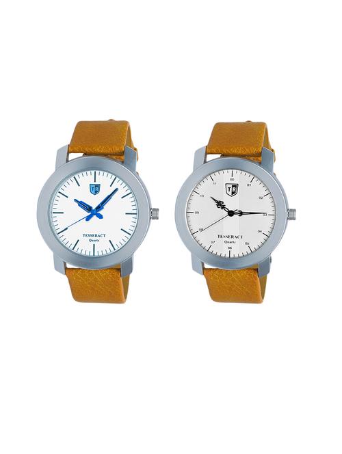 tesseract white dial men's analogue watches (sbrw043+sbrw071) - 15366539 - Very Small Image - 1