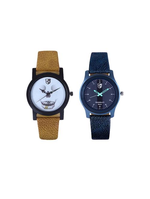 tesseract skull face & black dial men's analogue watches (ubrws057+sblb065) - 15366613 - Very Small Image - 1