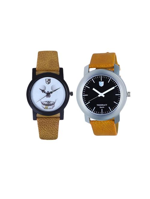 tesseract skull face & black dial men's analogue watches (ubrws057+sbrgb069) - 15366615 - Very Small Image - 1