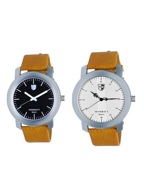 tesseract black and white dial men's analogue watches (sbrb069+sbrw071) - 15366643 - Very Small Image - 1