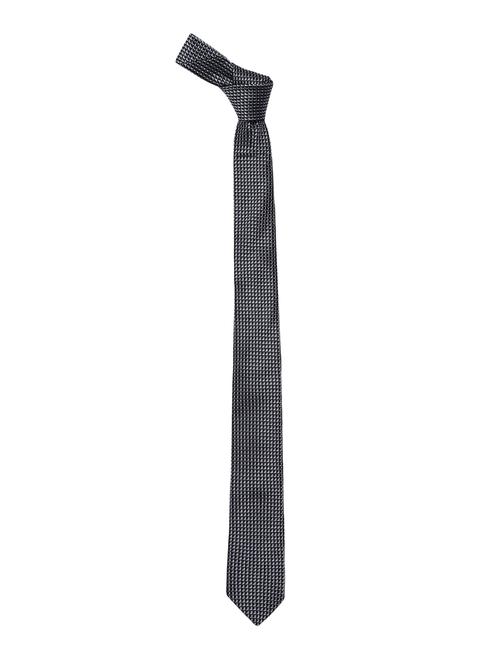 grey::black microfiber tie - 15367242 - Very Small Image - 1