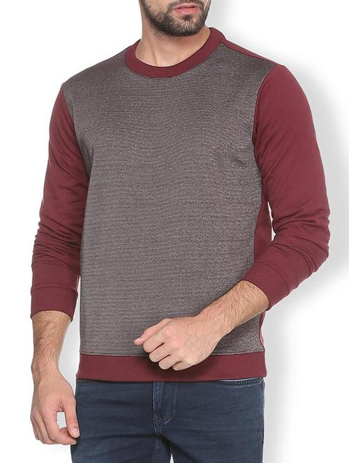 red polyester sweatshirt - 15372012 - Very Small Image - 1