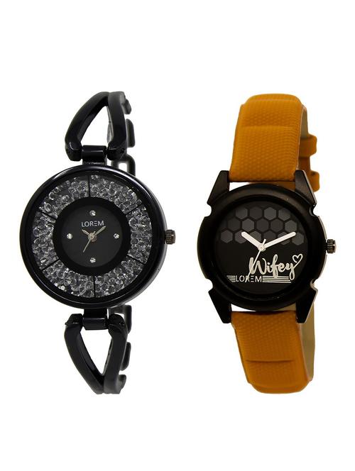 lorem lr211-235 analog watch combo - 15372743 - Very Small Image - 1