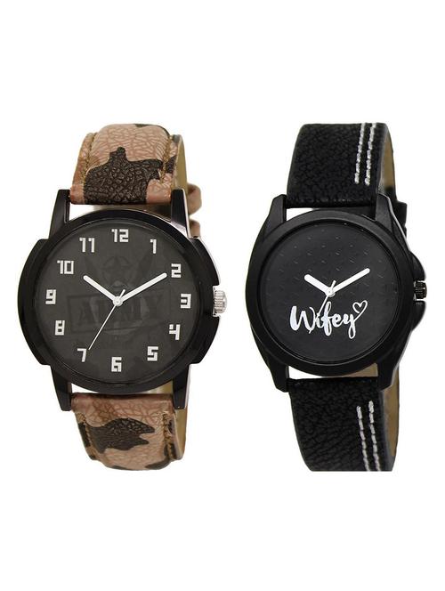 lorem lr3-234 wrist couple watch combo - 15373259 - Very Small Image - 1
