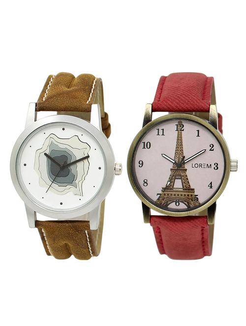 lorem lr9-230 couple watch combo - 15373464 - Very Small Image - 1
