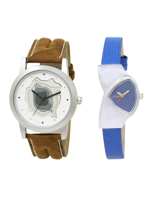 lorem lr9-208 couple watch combo - 15373471 - Very Small Image - 1