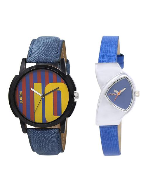 lorem lr10-208 couple watch combo - 15373510 - Very Small Image - 1