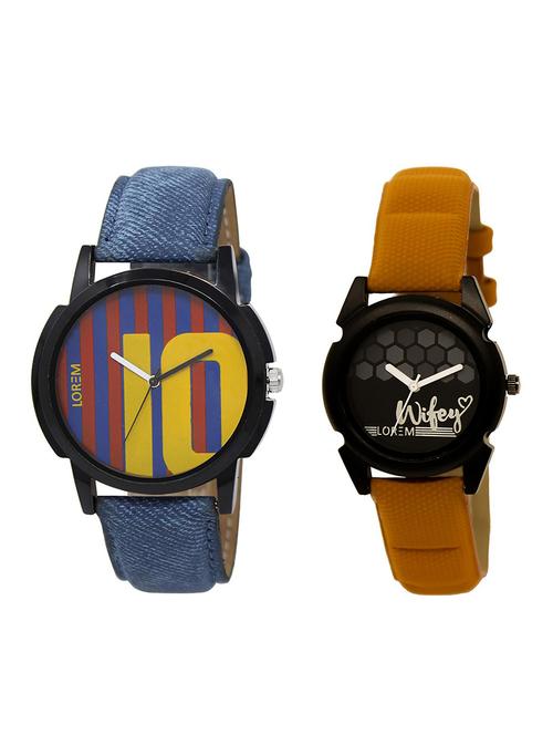 lorem lr10-235 couple watch combo - 15373533 - Very Small Image - 1