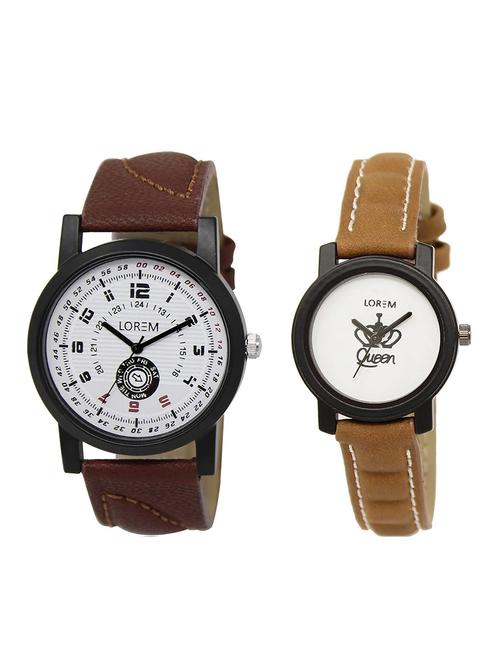 lorem lr11-209 couple watch combo - 15373550 - Very Small Image - 1