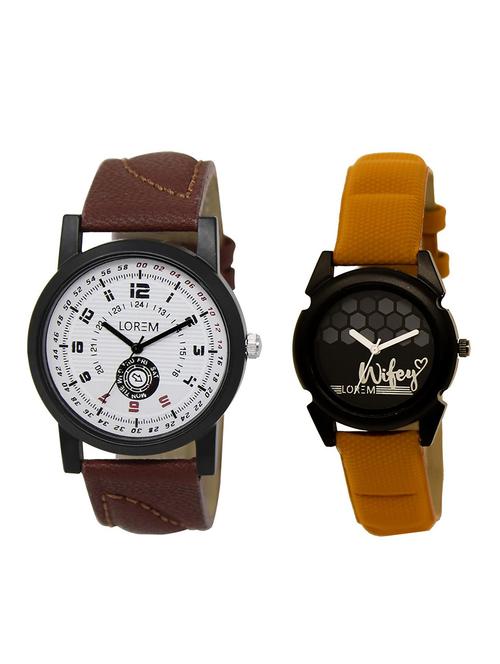 lorem lr11-235 couple watch combo - 15373572 - Very Small Image - 1