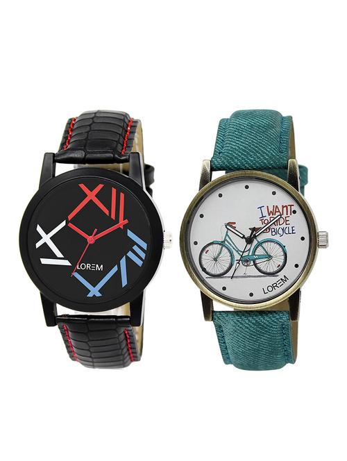lorem lr12-229 couple watch combo - 15373580 - Very Small Image - 1
