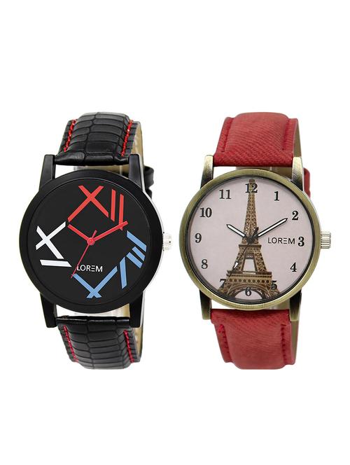 lorem lr12-230 couple watch combo - 15373581 - Very Small Image - 1