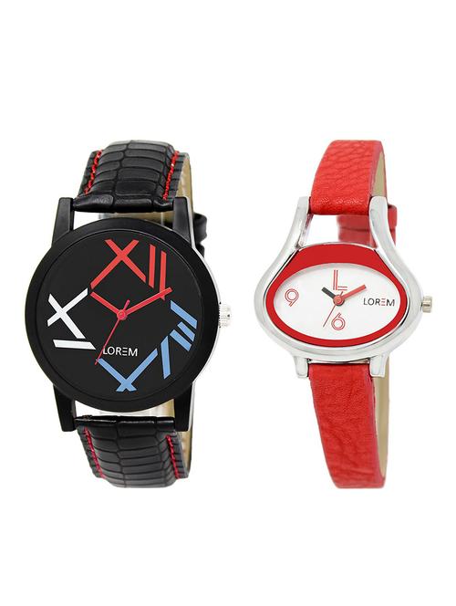 lorem lr12-206 couple watch combo - 15373587 - Very Small Image - 1