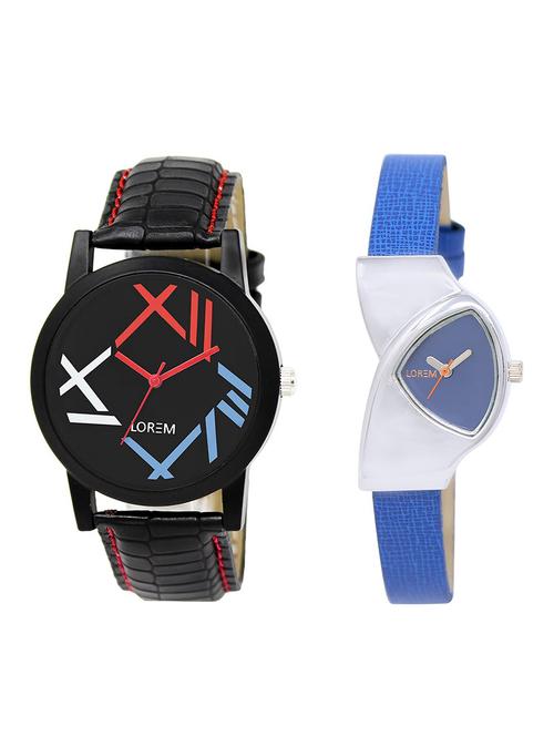 lorem lr12-208 couple watch combo - 15373588 - Very Small Image - 1