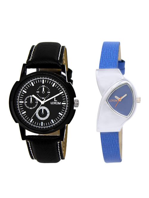 lorem lr13-208 couple watch combo - 15373627 - Very Small Image - 1