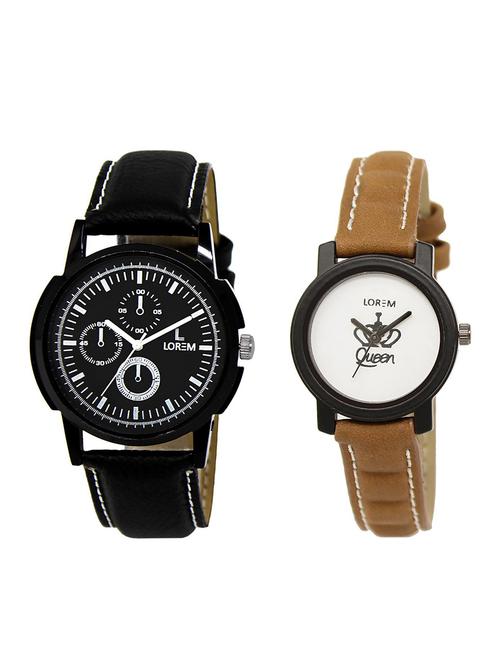 lorem lr13-209 couple watch combo - 15373628 - Very Small Image - 1