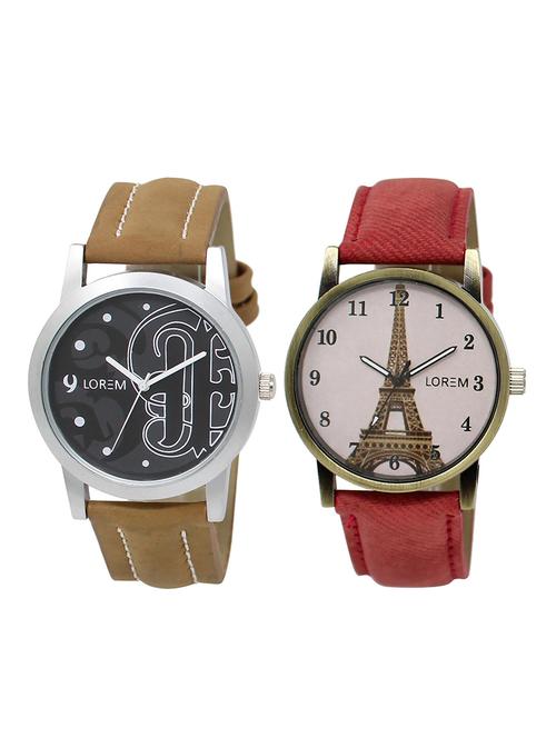 lorem lr14-230 couple watch combo - 15373659 - Very Small Image - 1
