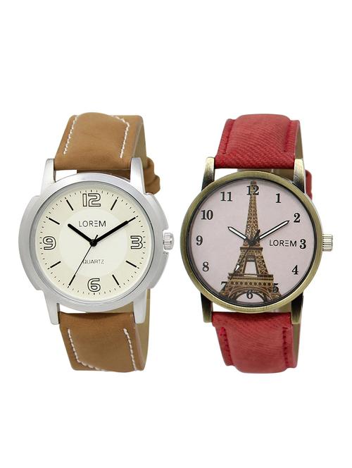 lorem lr16-230 couple watch combo - 15373737 - Very Small Image - 1