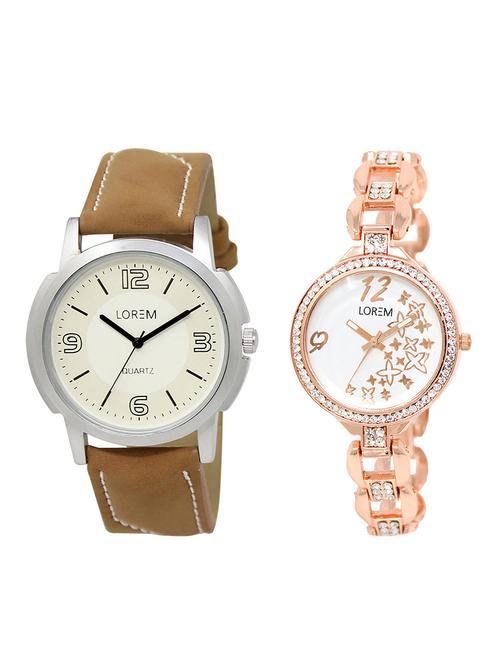 lorem lr16-210 couple watch combo - 15373746 - Very Small Image - 1