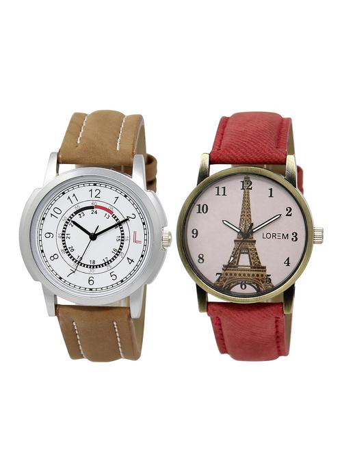 lorem lr17-230 couple watch combo - 15373776 - Very Small Image - 1