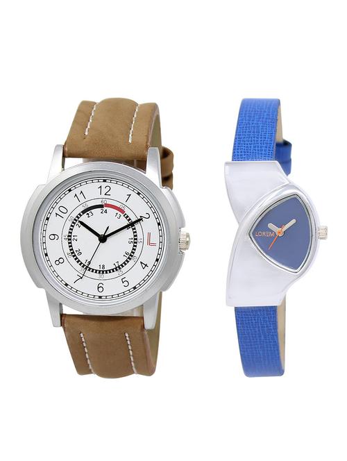 lorem lr17-208 couple watch combo - 15373783 - Very Small Image - 1