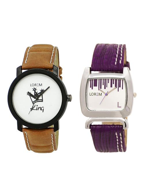 lorem lr18-207 couple watch combo - 15373812 - Very Small Image - 1