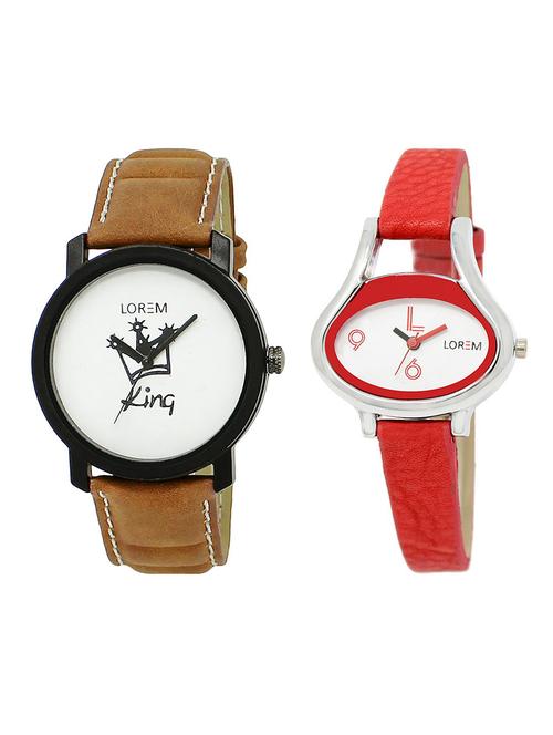 lorem lr18-206 couple watch combo - 15373821 - Very Small Image - 1