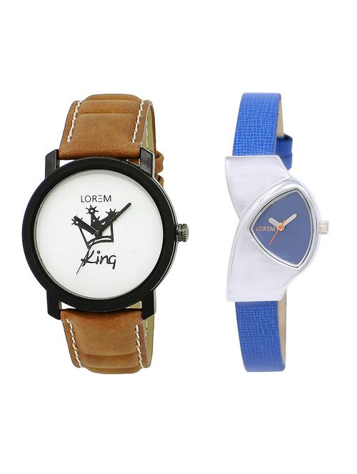 lorem lr18-208 couple watch combo - 15373822 - Very Small Image - 1