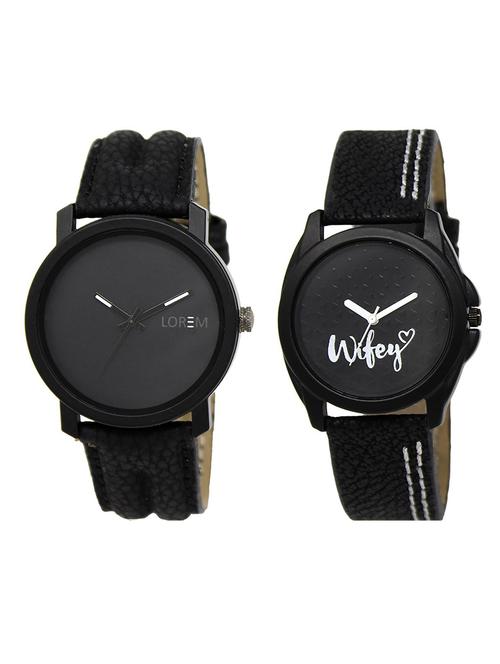 lorem lr21-234 couple wrist watch combo - 15373961 - Very Small Image - 1