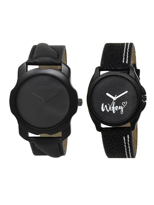 lorem lr22-234 couple wrist watch combo - 15374000 - Very Small Image - 1