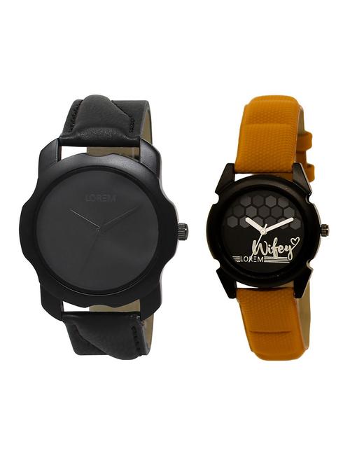 lorem lr22-235 couple wrist watch combo - 15374001 - Very Small Image - 1