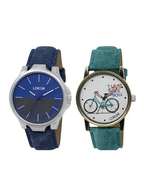 lorem lr24-229 couple wrist watch combo - 15374048 - Very Small Image - 1