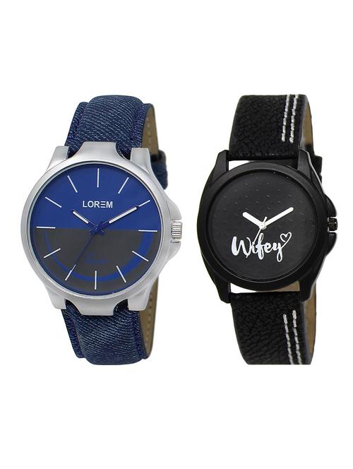 lorem lr24-234 couple wrist watch combo - 15374078 - Very Small Image - 1