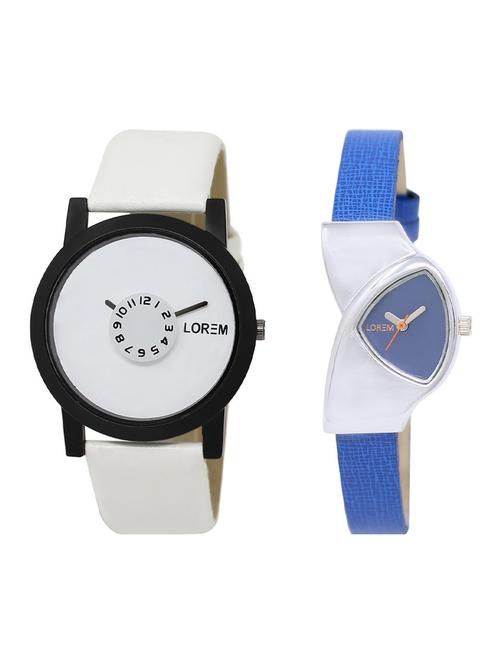 lorem lr26-208 couple wrist watch combo - 15374134 - Very Small Image - 1