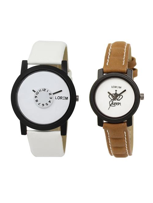 lorem lr26-209 couple wrist watch combo - 15374135 - Very Small Image - 1