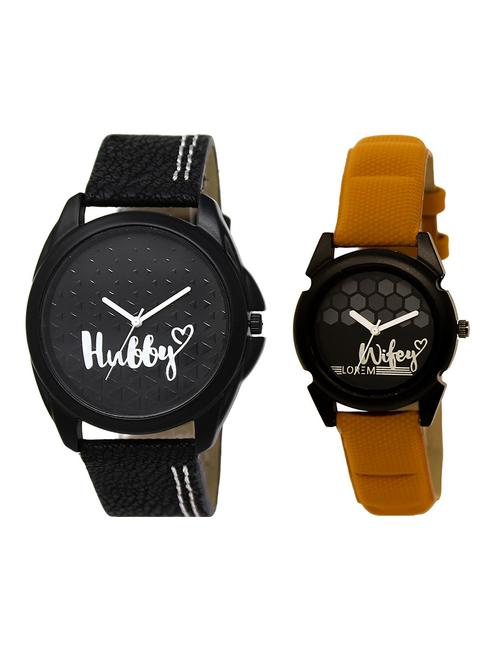 lorem lr31-235 couple wrist watch combo - 15374352 - Very Small Image - 1