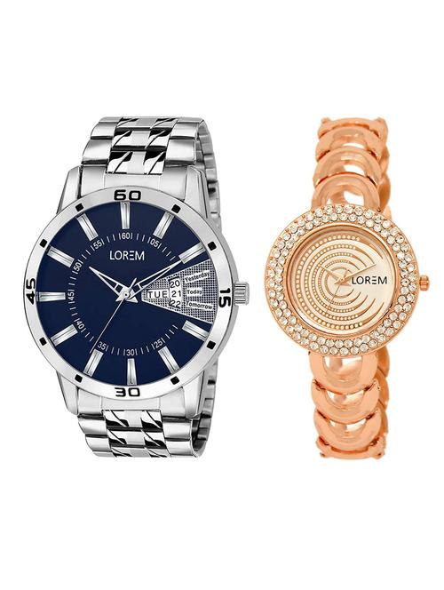lorem lr102-202 couple wrist watch - 15374516 - Very Small Image - 1