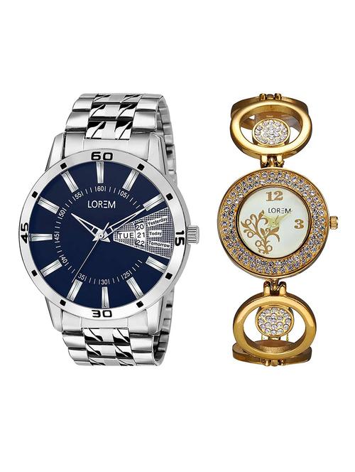 lorem lr102-204 couple wrist watch - 15374518 - Very Small Image - 1