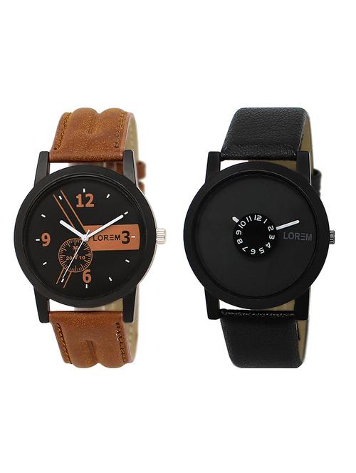 lorem lr21-26 round dial analog watch - 15374611 - Very Small Image - 1