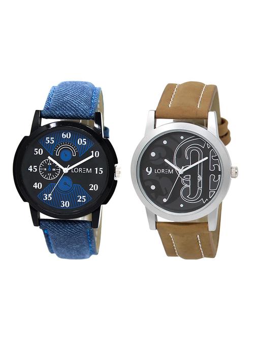 lorem lr8-28 round dial analog watch - 15374632 - Very Small Image - 1