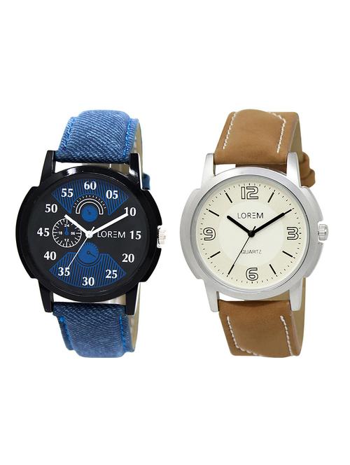 lorem lr8-29 round dial analog watch - 15374634 - Very Small Image - 1