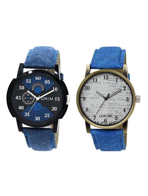 lorem lr9-10 round dial analog wrist watch - 15374646 - Very Small Image - 1
