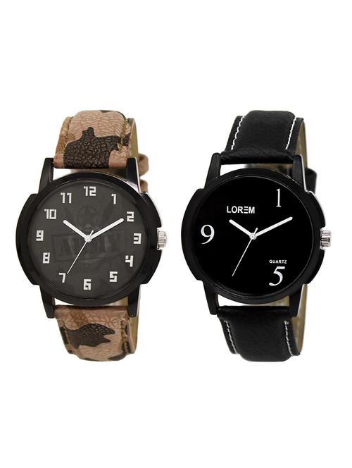 lorem lr23-25 round dial analog watch - 15374655 - Very Small Image - 1
